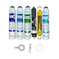 Pemax Water Solutions Kapalı Kasa Su Arıtma Cihazlarına  Tak Çevir   6'lı Platinium Mebran Mineral-Tatlandırıcı