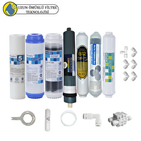 Pemax Water Solutions Purefer Açık Kasa Çift Karbonlu Sertifikalı 7'li B12Alkali-Platinium Mebran Şeffaf 4'lü Mineralli