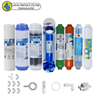 Pemax Water Solutions Purefer Açık Kasa Çift Karbonlu Sertifikalı 8'li Filmtec Dupon Mebran  Mineral -Alkalili-Detox