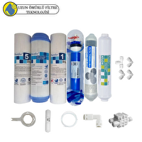Pemax Water Solutions Purefer Açık Kasa Çift Sedimentli Sertifikalı 6'lı Filmtec Dupon Mebran Şeffaf 4'lü Mineral