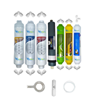 Pemax Water Solutions Kapalı Kasa Su Arıtma Cihazların Uygun Eco 7'li Platinium Mebran Alkali-Mineral-Tatlandırıcı Set