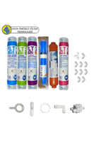 Pemax Water Solutions Kapalı Kasa Su Arıtma Cihazlar Sertifikalı 6'lı Vontron 4000 TDS Mebran Tatlandırıcı-Mineral Set