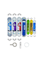Pemax Water Solutions Kapalı Kasa Su Arıtma Uygun STD  7'li ReVerse Osmosis Mebran Alkali-Mineral-Tatlandırıcı Set