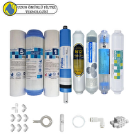 Pemax Water Solutions Purefer Açık Kasa Çift Sedimentli Sertifikalı 8'li Pallas Mebran Şeffaf 4'lü Mineral-B12Alkali-Detox
