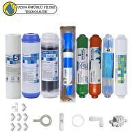 Pemax Water Solutions Purefer Açık Kasa çif Karbon Sertifikalı 8'li Vontron Helixfil Yüksek TDS Mebran Mineral-Alkali-Detox