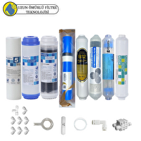 Pemax Water Solutions Purefer Açık Kasa Çift Karbonlu Sertifikalı 8'li Vontron Helixfil Yüksek TDS Mebran