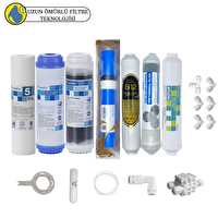 Pemax Water Solutions Purefer Açık Kasa Çift Karbon Sertifikalı 7'li B12-Vontron Helixfil Yüksek TDS Mebran Mineralli