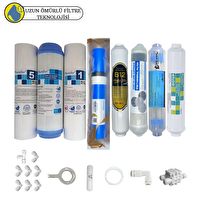Pemax Water Solutions Purefer Açık Kasa Çift Sediment Sertifikalı 8'li Vontron Helixfil Mebran 4'lü Mineral-B12Alkali-Detox