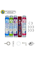 Pemax Water Solutions Kapalı Kasa Su Arıtma Cihazlarına Uygun Sertifikalı 5'li Orijinal Lg Kuno Mebran 12"  Set