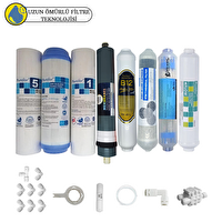 Pemax Water Solutions Purefer Açık Kasa Çift Sedimentli Sertifikalı 8'li Platinium Mebran Şeffaf 4'lü Mineral-B12-Detox