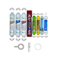Pemax Water Solutions Kapalı Kasa Su Arıtma Cihazları Uygun Eco 8'li Orijinal LG Kuno Mebran Alkali-Mineral-Detox Set