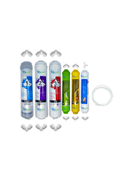 Pemax Water Solutions Kapalı Kasa Su Arıtma Cihazlarına Uygun STD 6'lı Mebransız  Alkali -Mineral -Tatlandırıcı Set