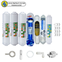 Pemax Water Solutions Purefer Kapalı Kasa Su Arıtma Cihazı Sertifikalı 7'li B12 Alkali- Filmtec Dupon Mebran-4'lü Mineral