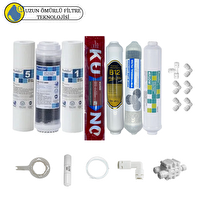 Pemax Water Solutions Purefer Açık Kasa Çift Sedimentli Sertifikalı 7'li Orijinal Lg Kuno Mebran 4'lü Mineral-B12 Alkali