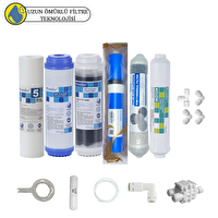 Pemax Water Solutions Purefer Açık Kasa Çift Karbonlu Sertifikalı 6'lı Vontron Helixfil Yüksek TDS Mebran 4'lü Mineral