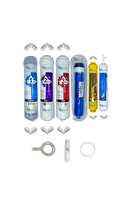 Pemax Water Solutions Kapalı Kasa Su Arıtma Cihazlarına Uygun STD 6'lı ReVerse Osmosis Mebran Mineral-Tatlandırıcı Set