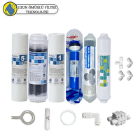 Pemax Water Solutions Purefer Açık Kasa Çift Sedimentli Sertifikalı 6'lı Filmtec Dupon Mebran Şeffaf 4'lü Mineral