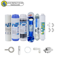 Pemax Water Solutions Purefer Açık Kasa Çift Karbonlu Sertifikalı 6'lı Filmtec Dupon Mebran Şeffaf 4'lü Mineral