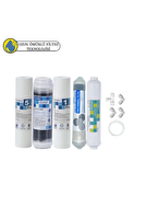 Pemax Water Solutions Purefer Açık Kasa Çift Sedimentli Sertifikalı 5'li Mebransız Şeffaf 4'lü Mineral