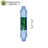 Pemax Water Solutions Fluxtek Kapalı Kasa Su Arıtma Cihazlarına  Sertifikalı Şeffaf 2.Aşama Gac Karbon Kokonat Filtre