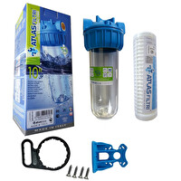 Sulook Atlas 3/4" 10 İnch Tekli Filtre Kabı Ve Yıkanabilir Filtre Atlas