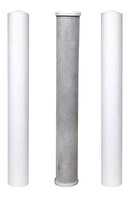 Sulook Su Arıtma 20" 5 Micron Tortu + B. Aktif Karbon + Tortu Filtre