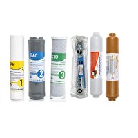 Sulook Su Arıtma Cihazı Çift Karbonlu Sulook Açık Kasa 6'lı Filtre Seti- LG Membranlı