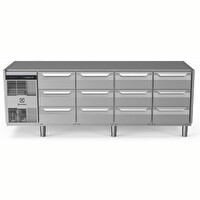 Electrolux Professional Endüstriyel Soğuk Tezgah 12x1/3 Çekmeceli 590 LT-2+10 °C Aısı 304. Üst Tablasız EH4H7CCCC