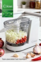 Kiwi KC-8217 350 ML Kapasiteli ve Paslanmaz Çelik Bıçaklı Beyaz Mini Gıda Doğrayıcı