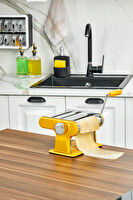 Cooker 3 Fonksiyonlu Hamur Erişte Makarna Kesme Makinesi Sarı CKR3847