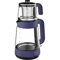 Beko CM 5964 W Floral Violet 1900 W Cam Demlikli Mor Çay Makinesi