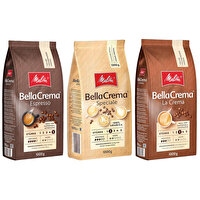 Melitta 3x1000 G Bella Crema Espresso La Crema ve Speciale Çekirdek Kahve 3'lü Set