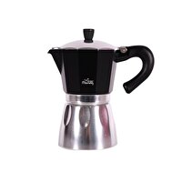 Any Morning HES-6 0.24 L Siyah Alüminyum Moka Pot Espresso Kahve Makinesi