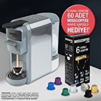 Fantom Mixpresso Gri Kapsüllü Kahve Makinesi - 60 Adet Kapsül