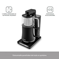 Homend Smart Royaltea Plus 2'si 1 Arada Otomatik Çay ve Türk Kahve Makinesi Wi-Fi Mat Siyah