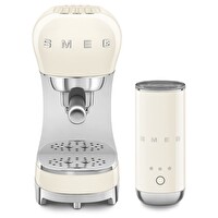 Smeg ECF12CREU 50's Style Süt Köpürtücülü Krem Manuel Espresso Makinesi