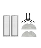 Xiaomi Mop 2 Pro PLUS + (Dikkat! 3D GLOBAL) Uyumlu Yedek Hepa Filtre Yan Fırça Mop-6 Parça
