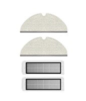 Roborock S6/S6 Pure Uyumlu Yedek Mop ve Hepa Filtre-4 Parça