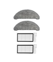 Roidmi Eve Plus Uyumlu Yedek Hepa Filtre ve Mop-4 Parça