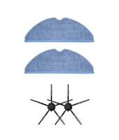 Roborock S7 Siyah Uyumlu Yedek Mop ve Yan Fırça-4 Parça