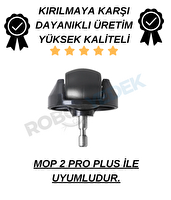 Xiaomi Mop 2 Pro PLUS + (Dikkat! 3D GLOBAL) Uyumlu Siyah Yedek Tekerlek