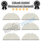 Roborock S5 Max Uyumlu Yüksek Kaliteli 6 Adet Mop-Tam Yüzey Mikrofiber