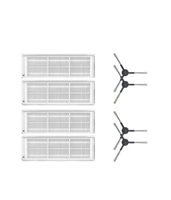 Xiaomi Mop Pro STYTJ02YM (Siyah) Uyumlu Yedek Hepa Filtre ve Yan Fırça-8 Parça