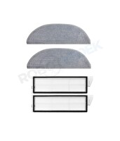 Roborock S8 MaxV Ultra Uyumlu Mop ve Hepa Filtre-4 Parça