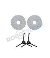 Roborock Q Revo MaxV / Pro / S Siyah Uyumlu Mop ve Yan Fırça-4 Parça