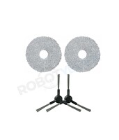 Robotyedek Dreame L10S Pro Gen 2 Uyumlu Yedek Mop ve Yan Fırça-4 Parça