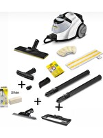 Karcher SC 5 EasyFix IronPlug - Cam Temizleme Aparatı - Halı Başlığı ve 15 Adet Mikrofiber Bez