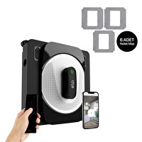 Xenon Smart Elo Cam Temizleme Robotu Ultra Sessiz Yapay Zeka Destekli Pencere Temizlik Robotu ve Yedek Mop Seti