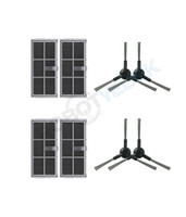 Robotyedek Dreame X30 Ultra Uyumlu Hepa Filtre ve Yan Fırça-8 Parça
