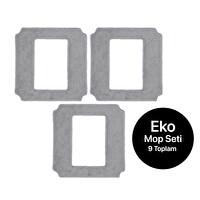 Elo Cam Temizleme Robotu Yedek Mop 9'lu Ekonomik Set 9 Adet (X8681 İle Uyumludur)